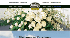 Desktop Screenshot of carriagesfuneralservice.co.uk